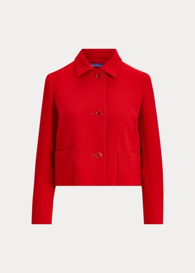 Chaquetas Ralph Lauren Mujer Rojos - Verona Stretch Wool - AHPJT5019